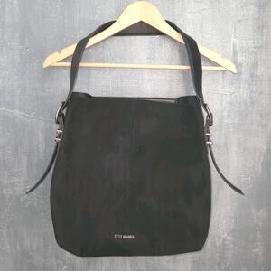 STEVE MADDEN Black Leather Shoulder Bag Purse